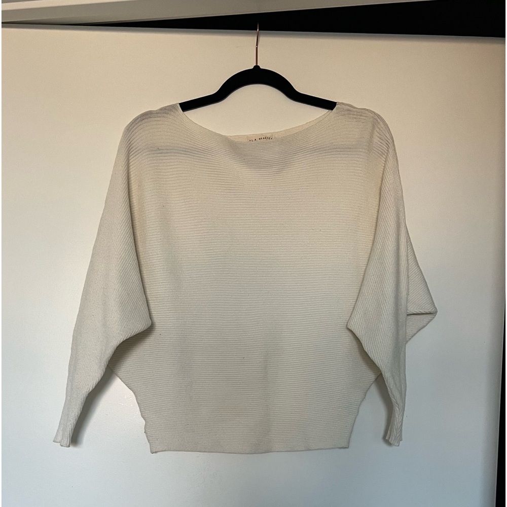 white sweater